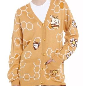 Hot topic Sanrio pompompurrin honey bee cardigan size 2XL NWT